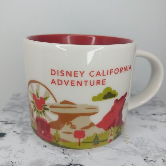 Starbucks Mug Disney Parks California Adventure You Are Here Collection Like New - Picture 1 of 11